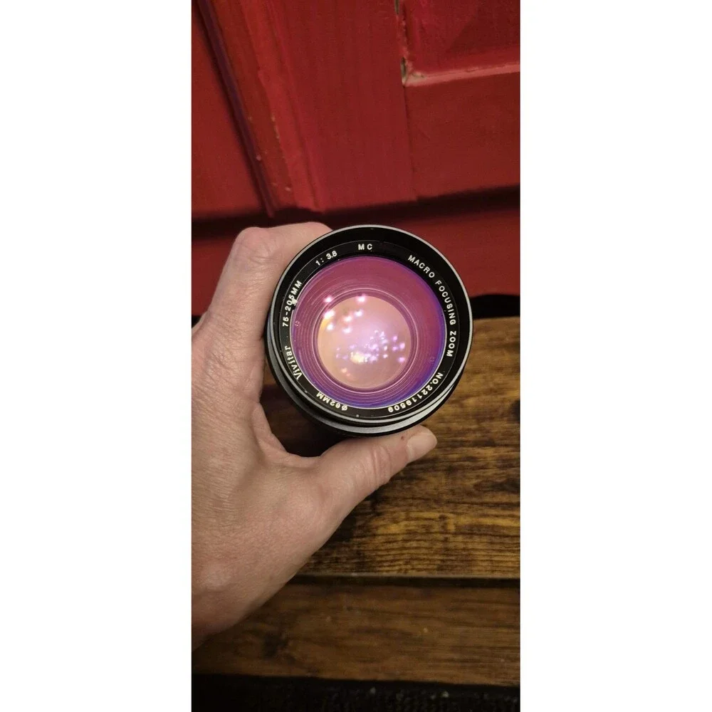 Vivitar 75-205mm f/3.8 MC Macro Focusing Zoom For Canon FD Mount Cameras EUC